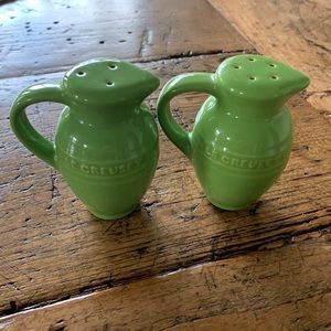 Le Creuset green salt and pepper